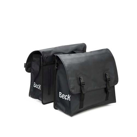 Tas dubbel beck classic mat zwart tarpauline 46l.