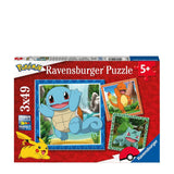 Ravensburger puzzle Pokémon - skladačka - tri puzzle - 49 dielikov - detské puzzle
