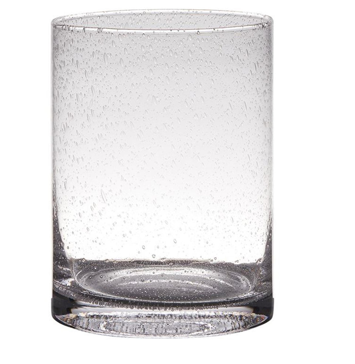 Hakbijl glass cylinder vase lantern archer soda bubbles glass ø15xh20cm