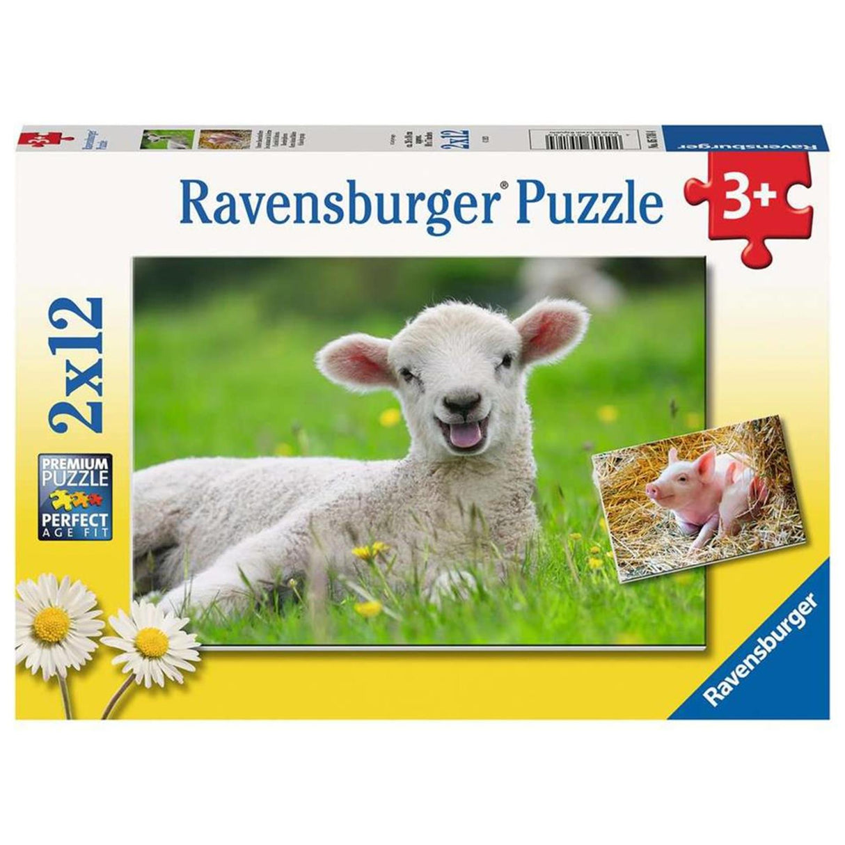 Ravensburger puzzle farm animals 2x12 pieces
