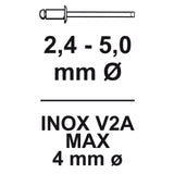 Connex kniedės 260mm