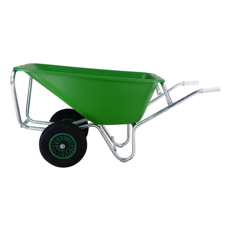 Fort producten kruiwagen f s 165l groen hdpe bak verz onderstel 2 wiel
