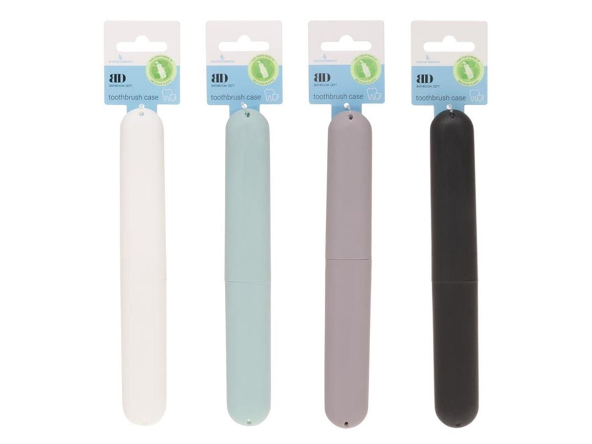 Plastic toothbrush case