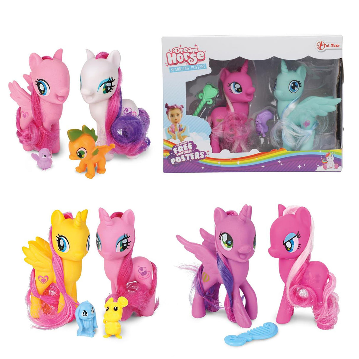 Toi-toys Traumpferd-Set, Fantasy-Pferde