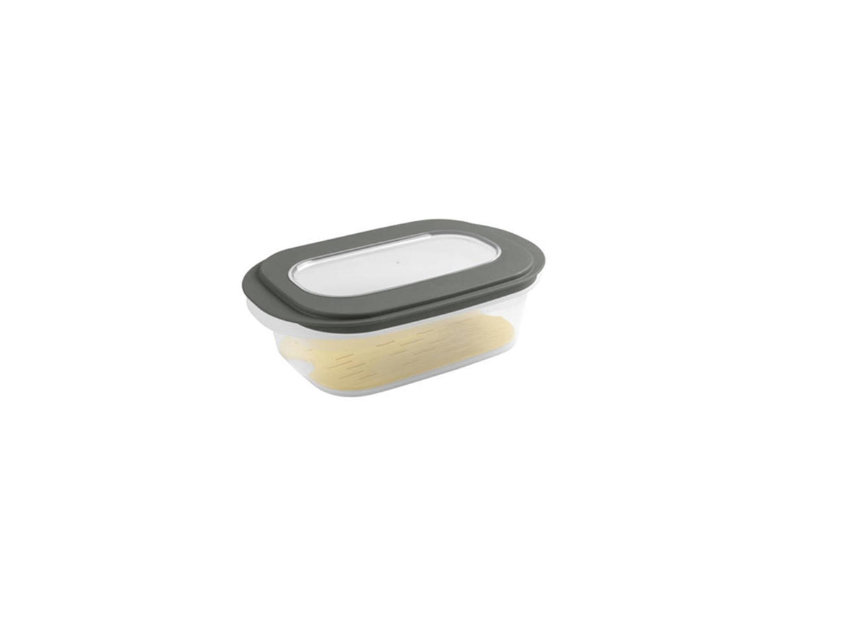 Sunware cheese box with tray transp. green