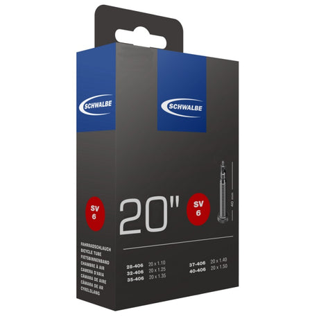 Schwalbe Inner Tube 20 x 1 1 8-1.50 (28 40-406) SV6 FV 40 mm