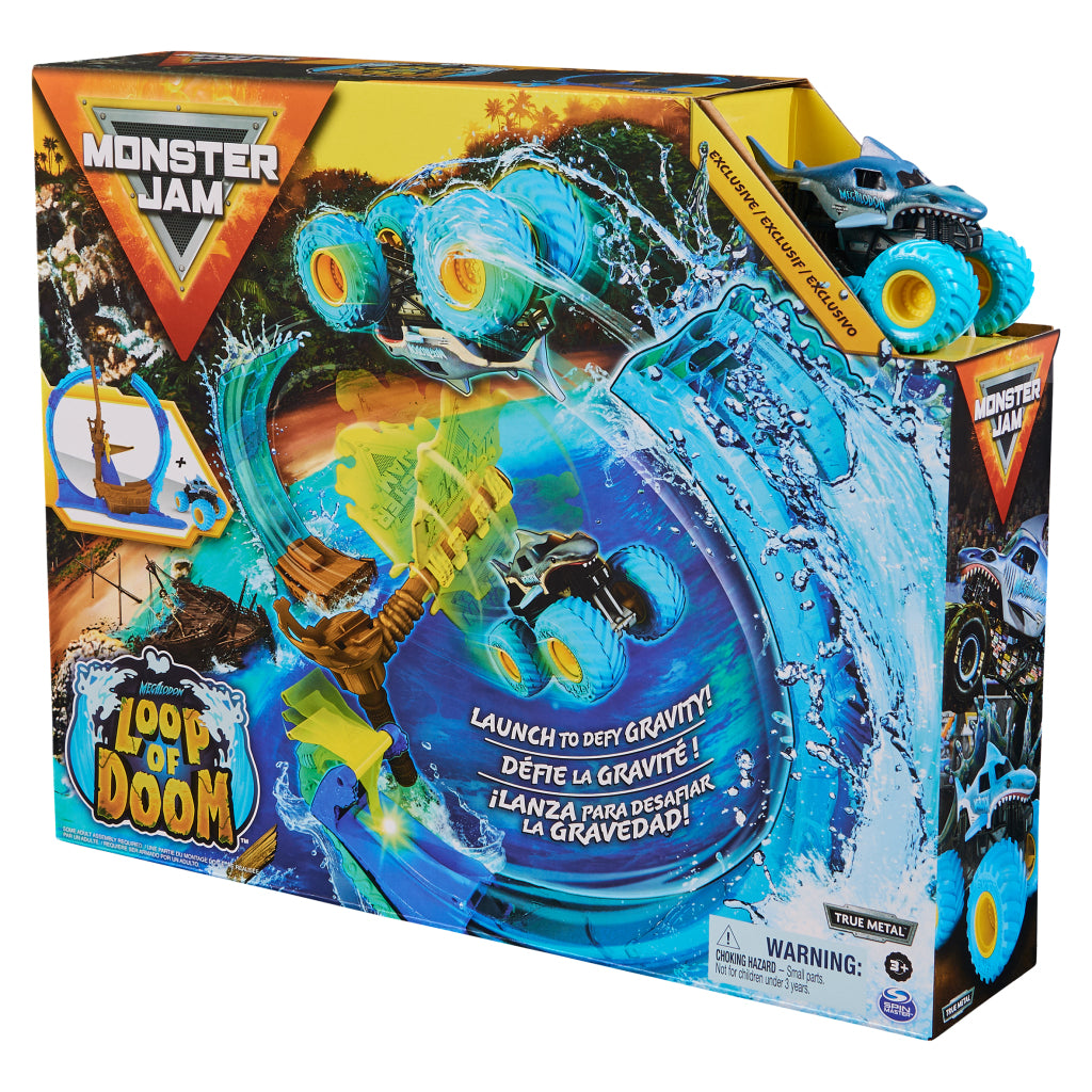 Monster Jam Megalodon Loop o Doom Hent Play Set