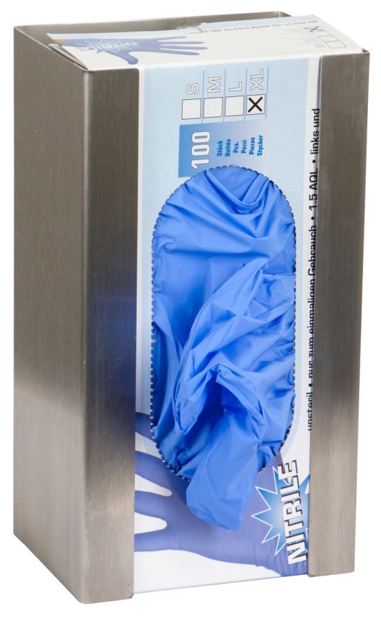 Wall holder for disposable gloves
