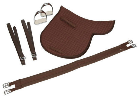 Products saddle starter set haflinger 17 5 brown