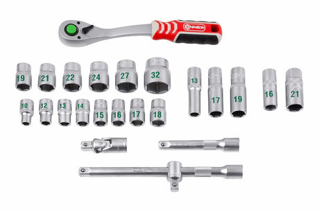 Connex Professional Socket Wrench Set 12-24 Piece