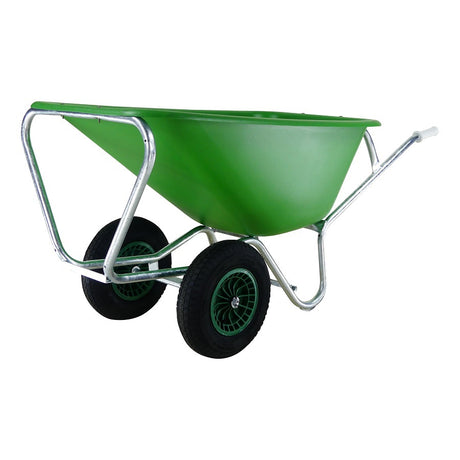 Fort producten kruiwagen f s 165l groen hdpe bak verz onderstel 2 wiel