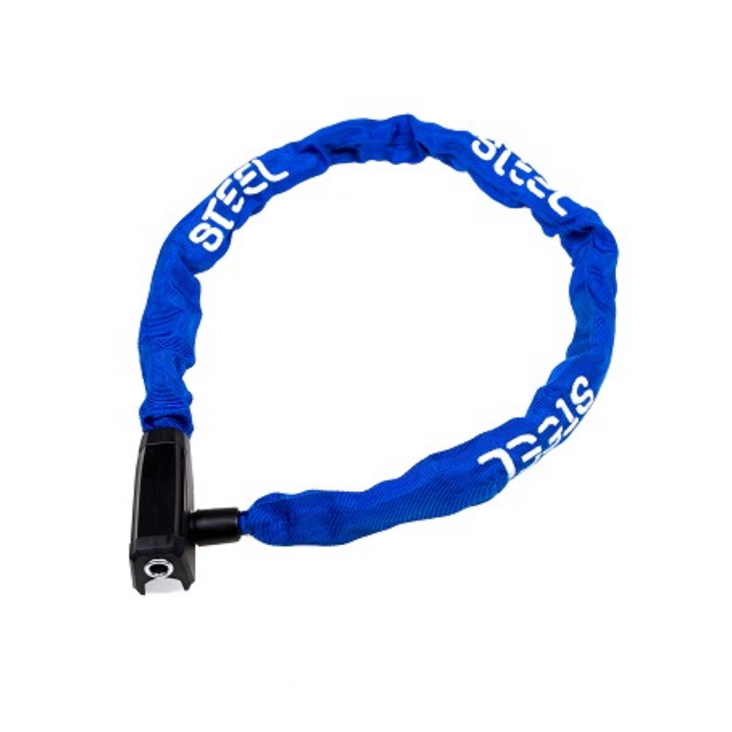 Steel chain lock 8x1200mm blue bicycle lock 8x8x1100 art2 blue