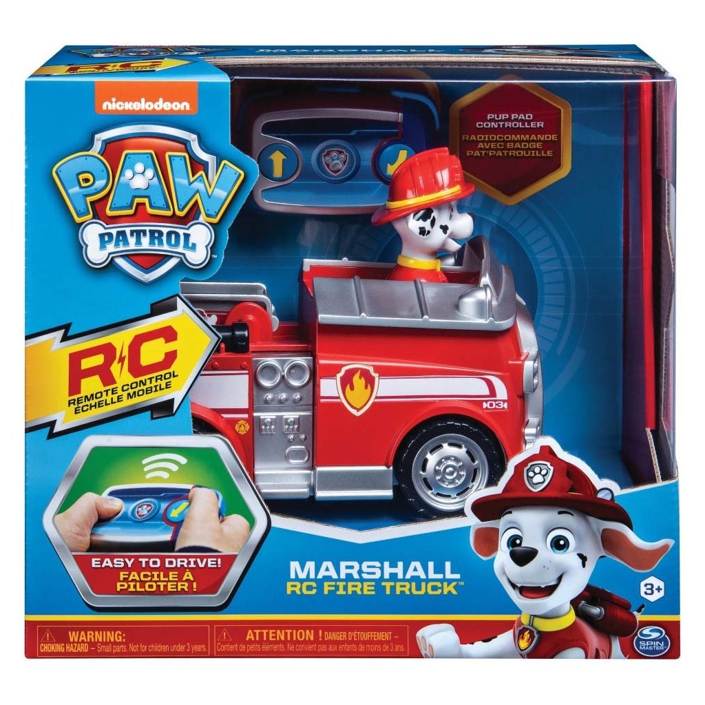 Paw Patrol Spin RC Brandweerauto van Marshall