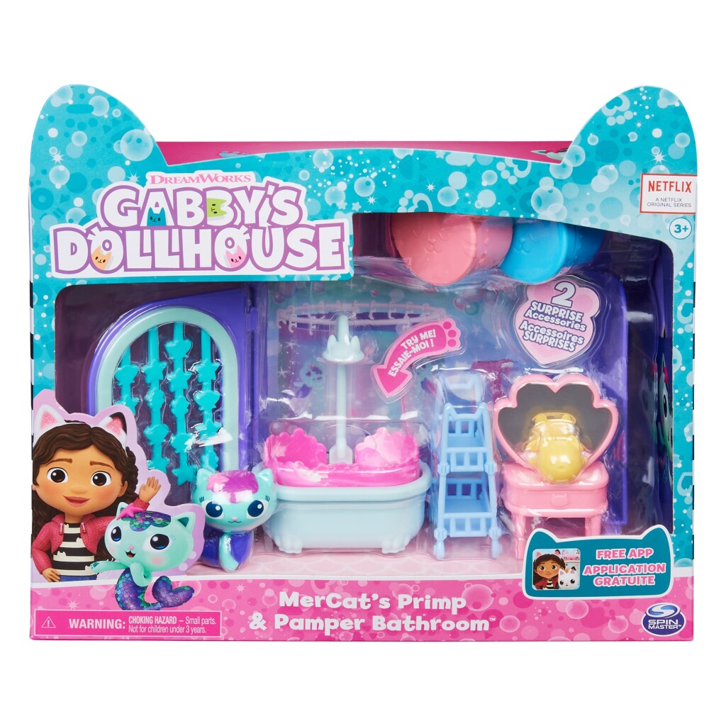 Gabby's Dollhouse Gabby #039;s Dollhouse Mercats et choyer la salle de bain