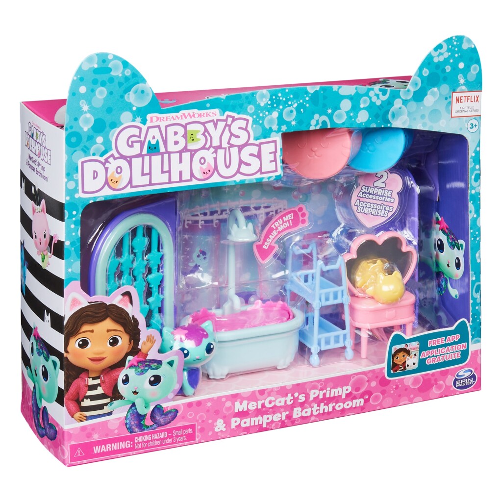 Gabby's Dollhouse Gabby #039;s Dollhouse Mercats et choyer la salle de bain