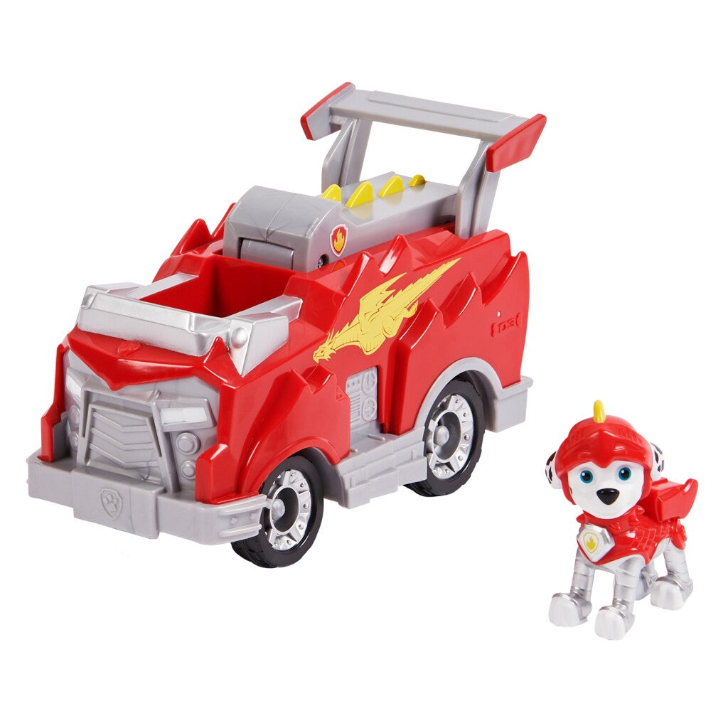 Paw Patrol Rescue Knights Marshall + Deluxe Vehicle