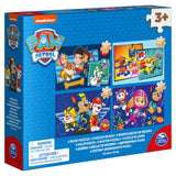 Paw Patrol Shoe Box 4 wooden puzzles 12-16-20-24 pieces