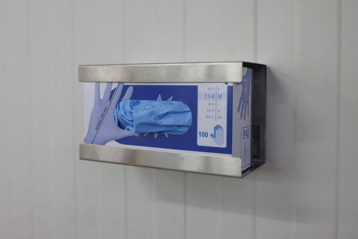 Wall holder for disposable gloves