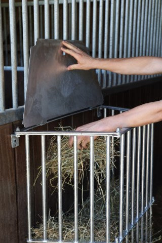 Abi hay rack slowfeed plus galvanized feed-saving rack