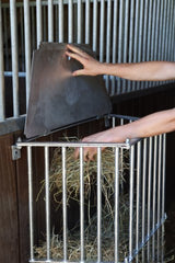 Abi hay rack slowfeed plus galvanized feed-saving rack