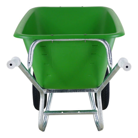 Fort producten kruiwagen f s 165l groen hdpe bak verz onderstel 2 wiel
