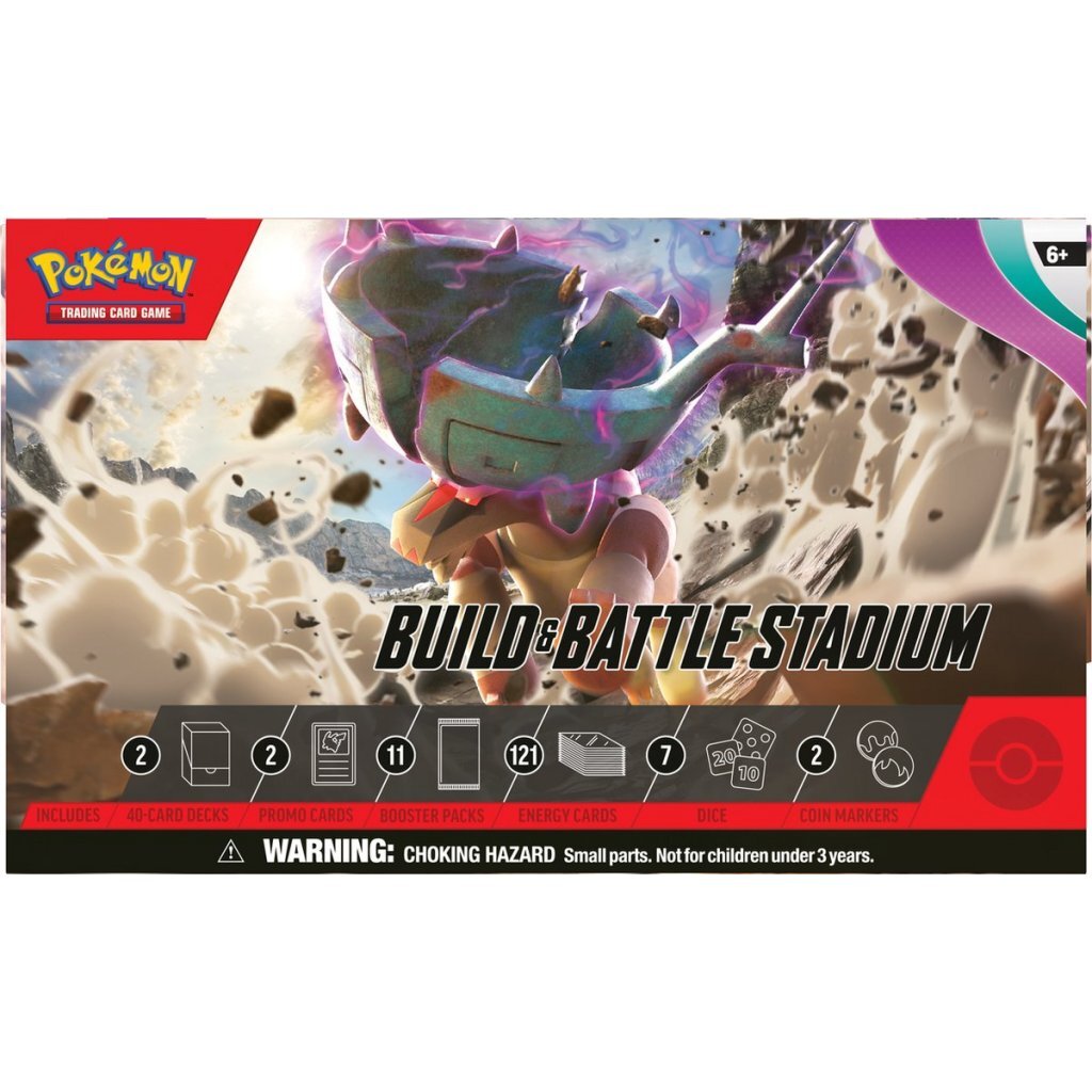 Asmodee Pokemon TCG Scarlet Violet Paldea udviklede Build Battle Stadium