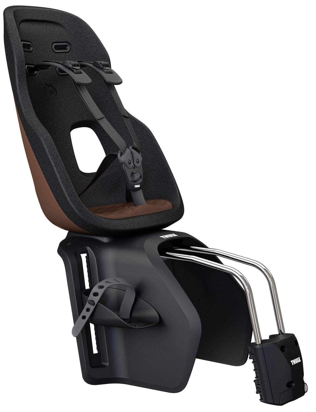 Thule child seat behind Yepp Nexxt 2 Maxi for Frame confirmation Chocolate Brown