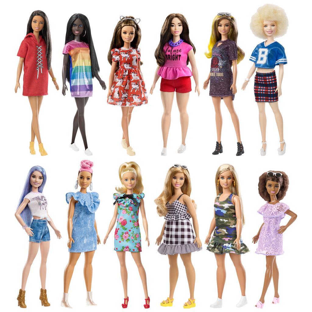 Mattel Fashionistas Pop #213, blond with striped top, r