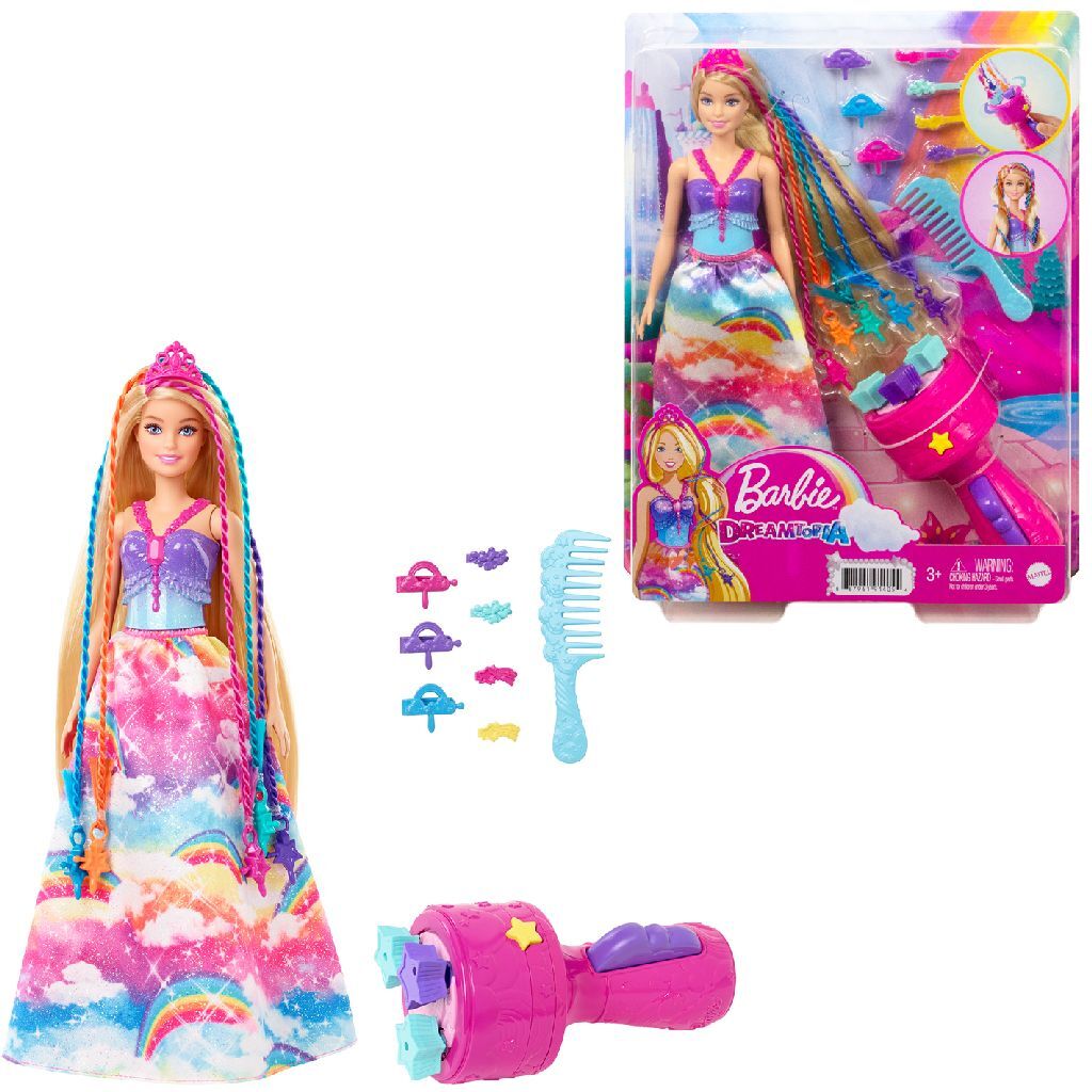 Barbie Dreamtopia Hair Care Doll + Ascessories