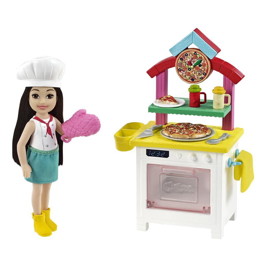 Barbie Chelsea kan være Pizzabakker Speelsett