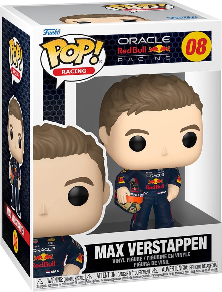 Funko Puppe! Formel 1 Max Verstappen mit Helm