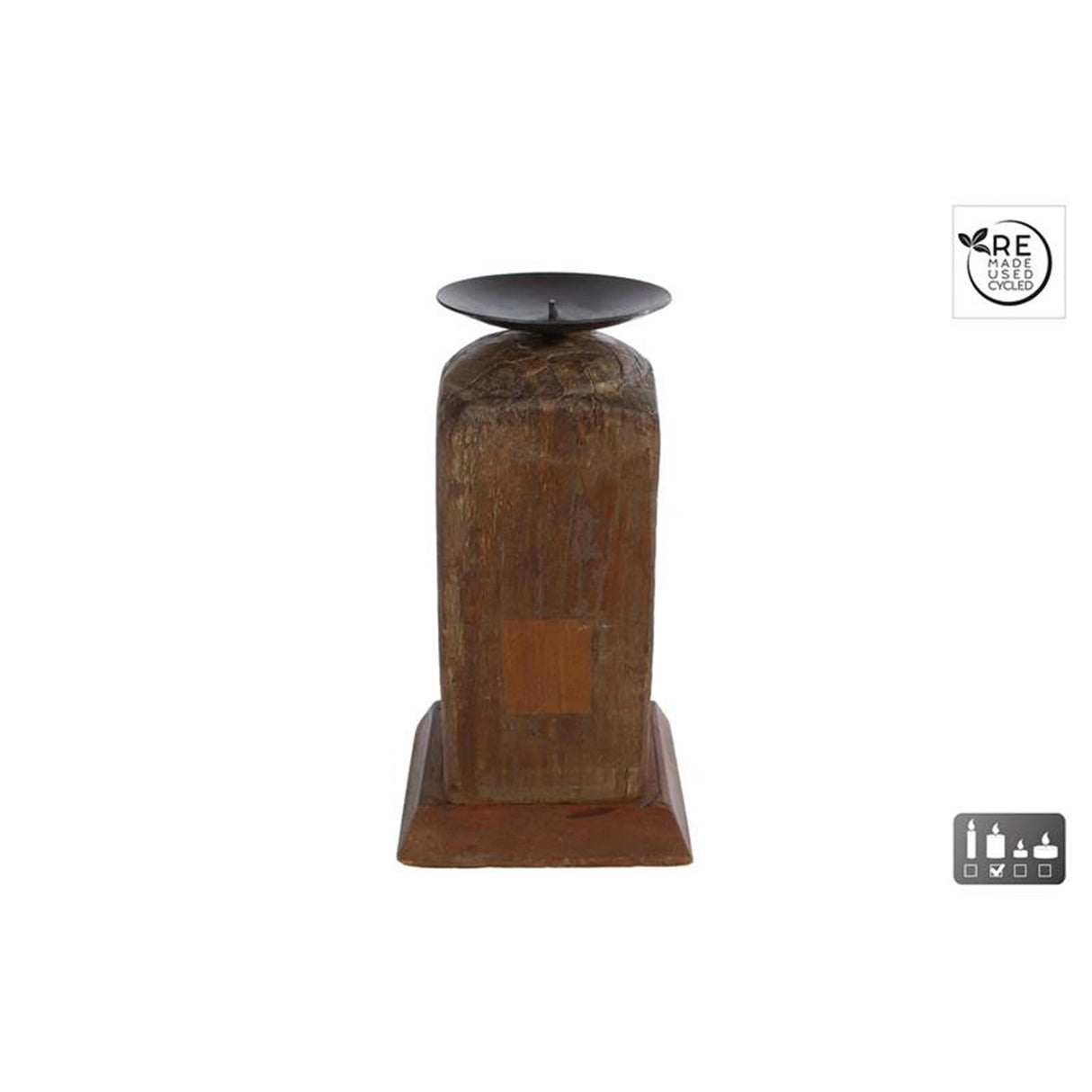 Cosydecor svečnik raymond naravni les