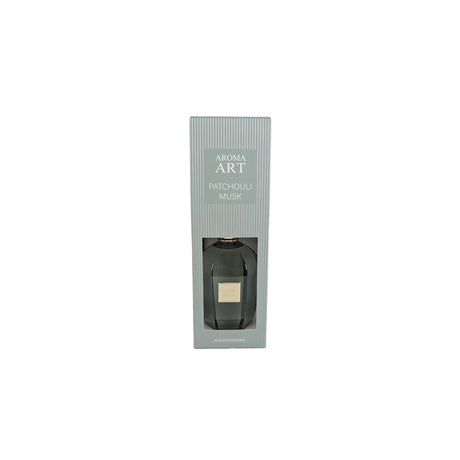 Geurverspreider aroma art patchouli musk 800ml groen glas 12x12x39cm