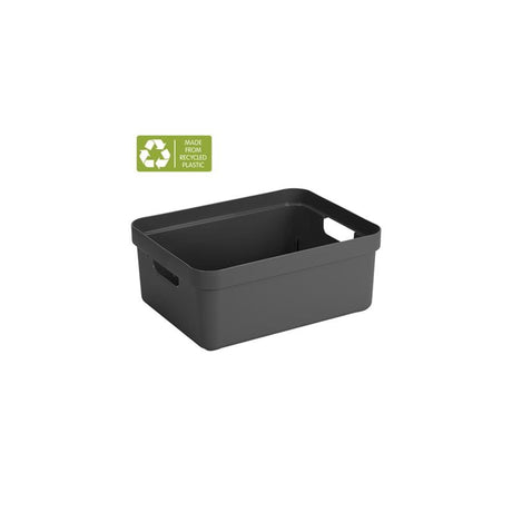 Sunware - Sigma Home Aufbewahrungsbox 24l Anthrazit - 44,5 x 34,5 x 18 cm