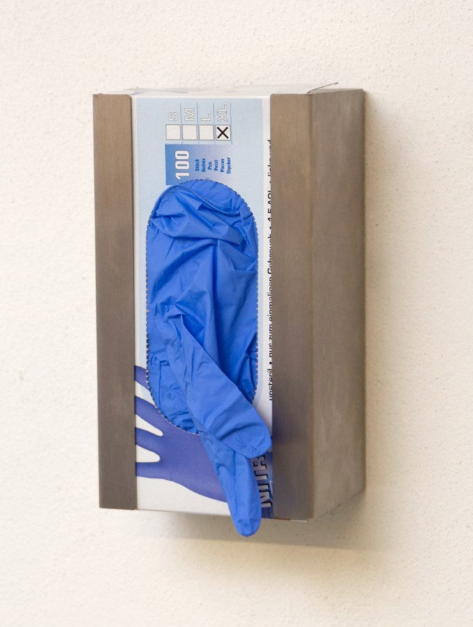 Wall holder for disposable gloves