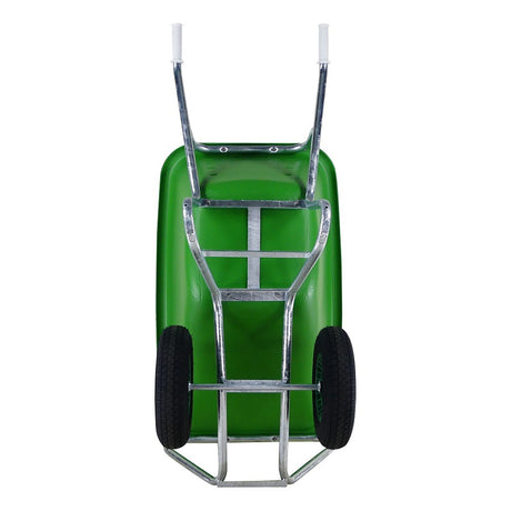 Fort producten kruiwagen f s 165l groen hdpe bak verz onderstel 2 wiel