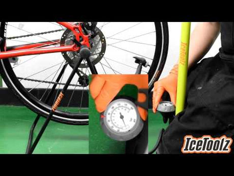 Icetoolz 240a451 nagynyomású szivattyú lábszivattyú acél, méter 160psi sárga