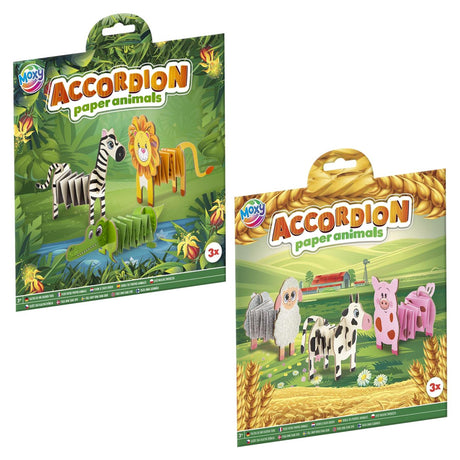 Moxy accordion animal pack of 3