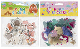 Moxy pak foam stickers, 2 assorti