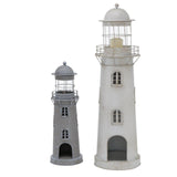 Boltze home lantern lighthouse set 2-piece h54-75cm