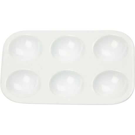 Creativ company https: www.cchobby.nl palette-rectangular-palette-with-6-compartments-dimensions-13x8-5-cm-white-1-piece
