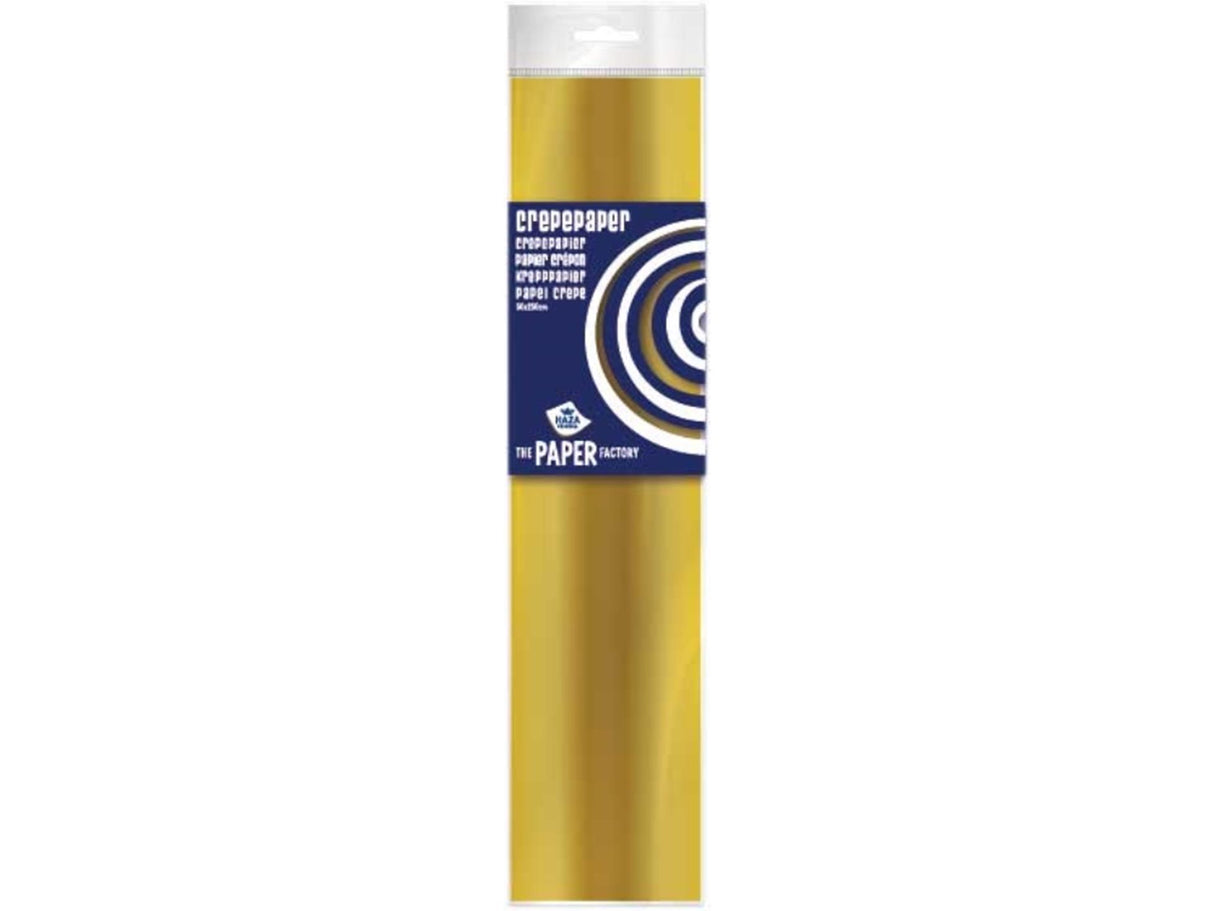 Haza crepepapper 50x250cm guld