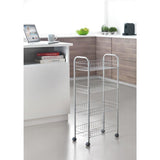Metaltex Kitchen Bathroom Storage Trolley Ascona 41x23x84 cm with wheels