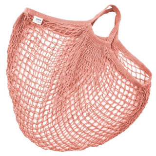 Torba siatkowa point-virgule z krótkimi uchwytami, różowa 40x40cmbasic firmy | 10 sztuk