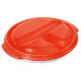 Rotho micro clever microwave plate 0.75l red