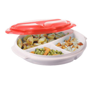 Rotho micro clever microwave plate 0.75l red