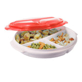 Rotho micro clever microwave plate 0.75l red
