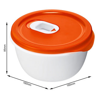 Rotho microwave bowl 0.8 l micro papaya red | 2 pcs