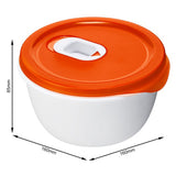 Rotho microwave bowl 0.8 l micro papaya red | 2 pcs