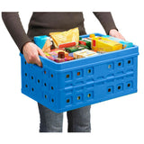 Caisse pliante Sunware 46 litres bleue